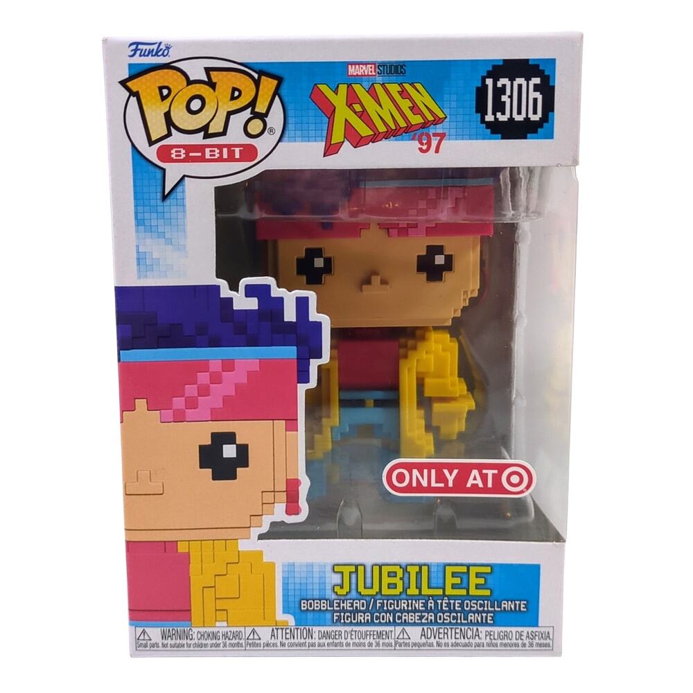 Funko POP! 8-Bit X-Men 97 Jubilee Bobblehead Figure #1306 Target Marvel NIB